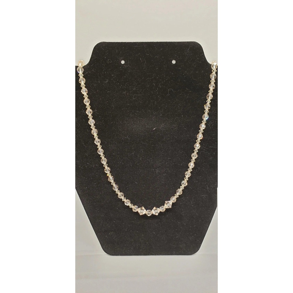 Elegant 22" Ceylon Topaz Swarovski Crystal Necklace